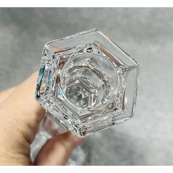 Pair of Mikasa Lead Crystal Cambridge Candleholders Candle Sticks‎ 6.75” - 9.75” - Picture 8 of 10